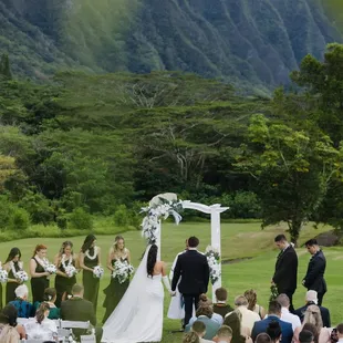 Wedding arch set-up.   #Wedding #Decorations #celebrationsrus