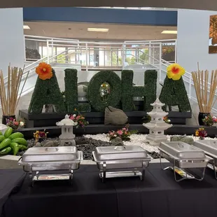 Catering table and designs.   #Eventorganizer #Decorations #celebrationsrus