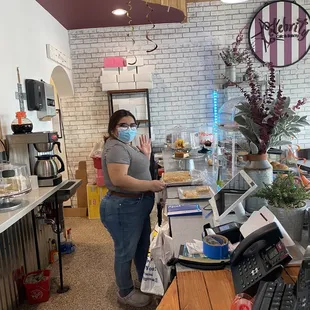 Sweet sweet staff ready to serve.