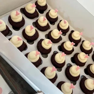 a box of cupcakes