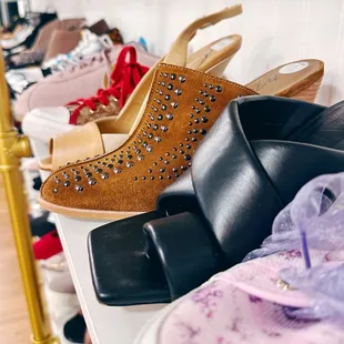 Celery Consignment Boutique In Memphis Designer Shoe Shelf