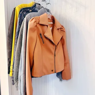 rack with jackets