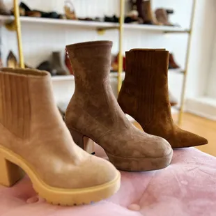 Mocha Mousse Pantone color of the year shop display, women's clothing and accessories