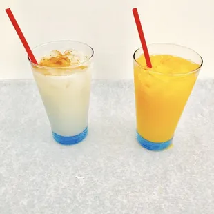 The best freshed NOT POWDER waters you would ever taste our Hortchata and Melon Water you won&apos;t regret !
