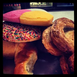 a variety of pastries