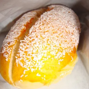 Cream Bread Bun coated with Coconut Flakes ~ March 1st 2011