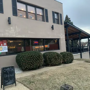 Front of the restaurant