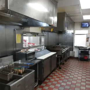 Kitchen hood vent and floor cleaning