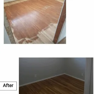 Hardwood floor refinish