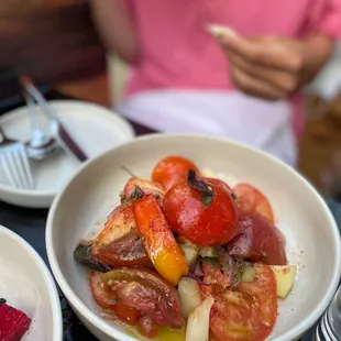 Tomato salad - fresh tomatoes for the season