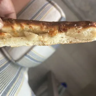 This was after I even tried cooking it more... the dough would not bake.