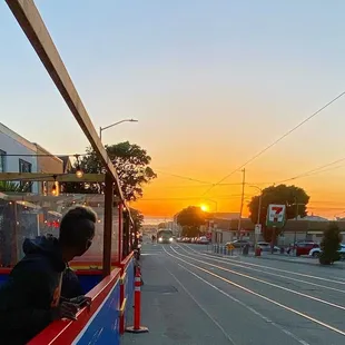 Sunset from the parklet