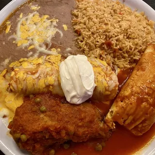 F6. Enchilada, Tamal and Chile Relleno