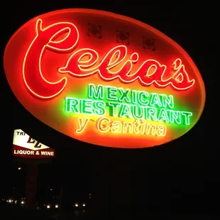 An old fashion neon sign.