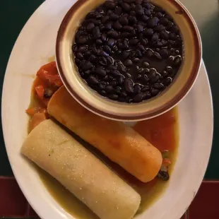 1 Red and 1 Verde Enchilada