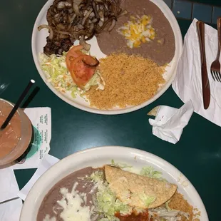 Carne asada  4. Enchilada and Taco