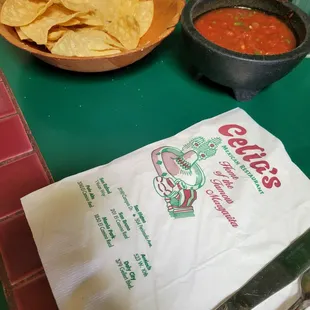 Fresh chips and salsa