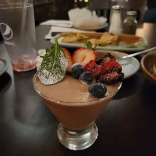 Mexican chocolate mousse benuelo
