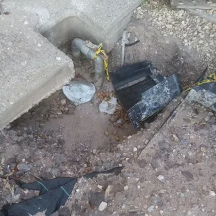 Very dangerous uncovered holes all over the entire apartment complex