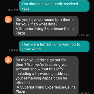 Messages I&apos;ve received over a month after moving out