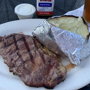 Steak and baked potato