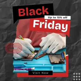 Black Friday: Up to 15% Off Device Repair Services
