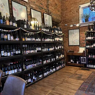 a wine store filled with bottles of wine