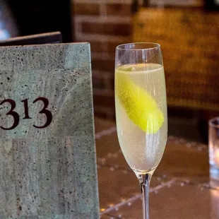Enjoy some bubbles in a French 75!