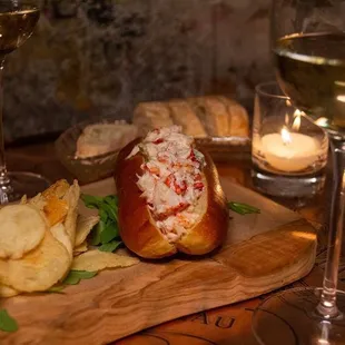 We serve succulent Maine lobster rolls!
