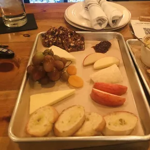 Cheese and fruit board