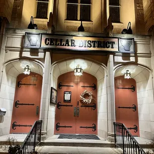 the entrance to the cellar district