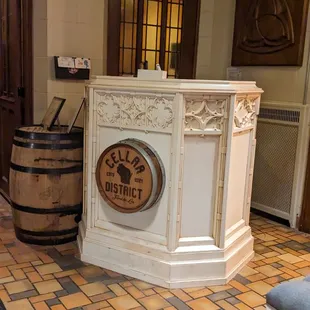 the entrance to the cellar