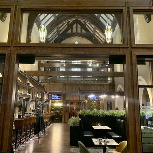 the interior of a restaurant