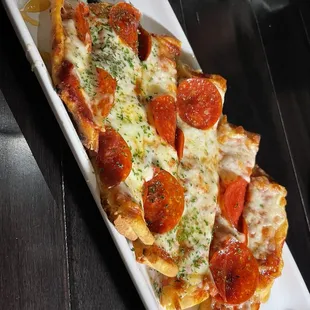 Pepperoni hot honey pizza