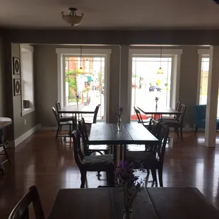 Seating area- great design throughout space.