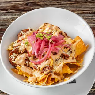 Beer Cheese Brisket Nachos