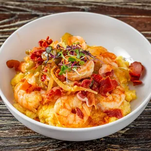Shrimp and Cheddar Grits