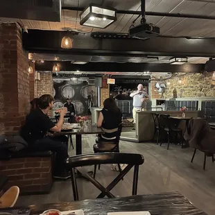 One of the Comedians on the stage