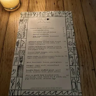 Menu!