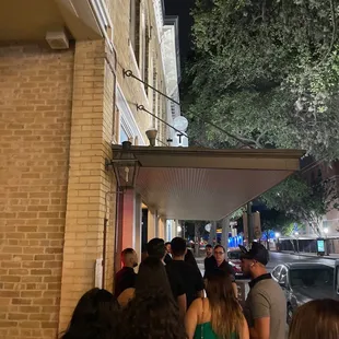 outside