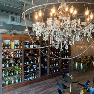 Massive Chandelier greets customers