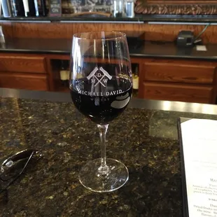 Fine glass of cabernet.  Freakshow to be exact.