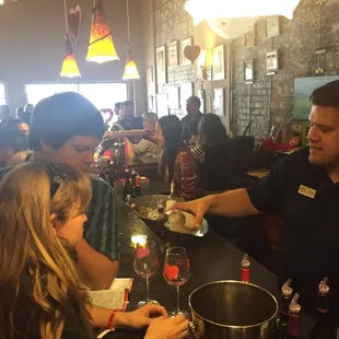 The tasting room was crowded but the servers were on point and handled the crowd very well!