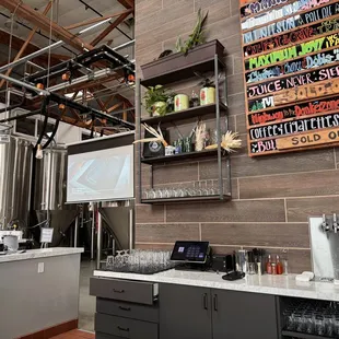 a view of the tasting area