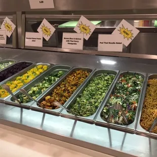 A few items from the salad bar