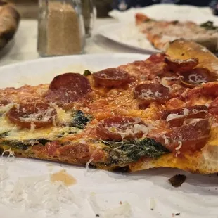 Pepperoni Pizza... it's really thin