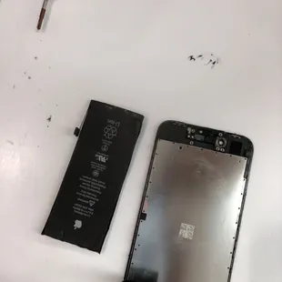 This is my water damage screen and battery they fix it