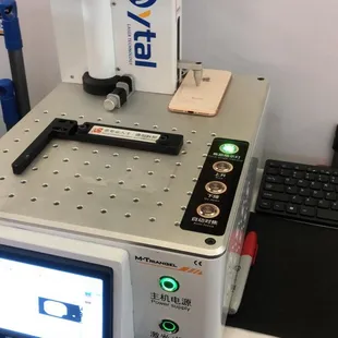 iPhone back glass repair with laser machine
