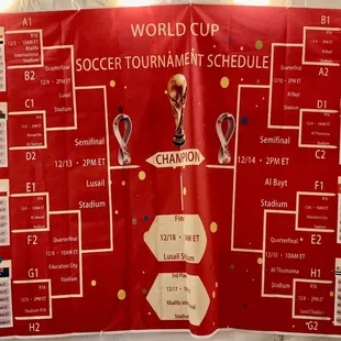 the world cup tournament schedule