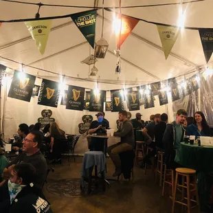 people sitting at tables